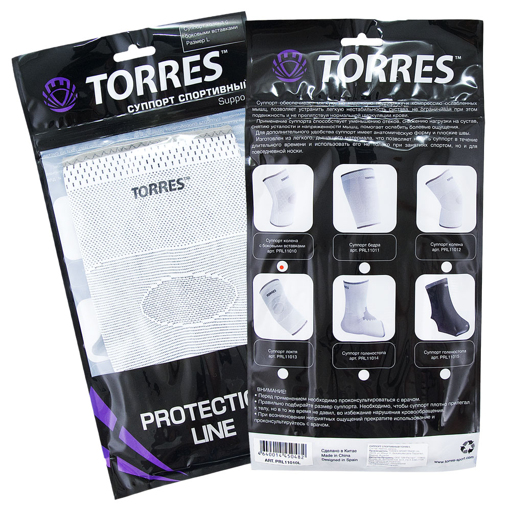 Суппорт колена TORRES, Размер l