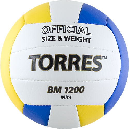 Мяч волейбольный сувенирный TORRES BM1200 Mini, размер 1
